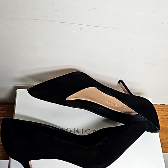 VERONICA BEARD LISA PUMP 70 BLACK SUEDE. - Picture 6 of 10